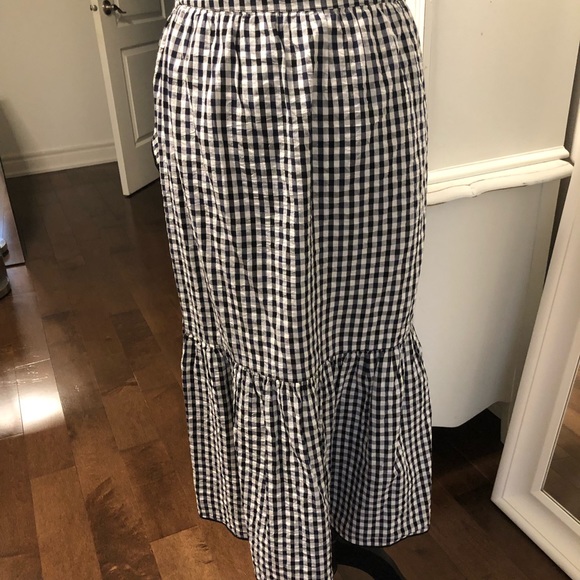 Gingham midi length skirt - Picture 2 of 6